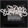 Clips de cheveux Barrettes Crystal Pearl Bridal Peigt Clip Hairpin Rhinestone Party Prom Accessoires Bijoux Drop Livraison Hairjewelry OTB23