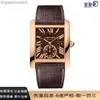 Luxury Fine 1to1 Designer Watch Carter Mens Watch Carter Tank Series 18K Rose Gold Automatic Mécanical Watch Classic Fashion Chronograph Watch