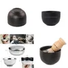 Hair Tools Mens Care Shaving Foam Cream Accessories Stainless Steel Soap Bubble Bowl Drop Delivery Products Dhrwu
