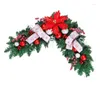 Decorative Flowers Christmas Door Frame Decoration Corner Rattans Decor Garlands Window Showcase Pendant Home Lintel Scene Layouts