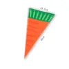 Party Decoration 20pcs Easter Carrot Candy Bag Gift Cone Plastic Bags DIY Packaging Supplies