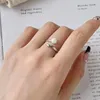 Cluster Rings S925 Sterling Silver Women Shell Pearl Open Ring Female Premium Minimalist Design Luxury Jewelry Gift Lady Party Banquet