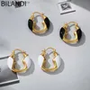 Charme Bilandi Retro Jewelry Geometric Hoop Orees Boucles de porc