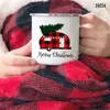 Mugs Cartoon Christmas Tree Enamel Coffee With Handle Cups Home Party Beer Cola Drink Juice Mug Kitchen Drinkware Xmas Gifts