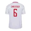 24 25 Danemark Jerseys de football Hojlund Eriksen Home Away Kjaer Hojbjerg Christensen 2024 Euro Braithwaite Laudrup Shirt 1986 Retro Danemark Vintage Men Kids Kit Kit