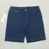 Men's Shorts BOB DONG Wabash Denim For Men Vintage Indigo Workwear Knee Length Sashiko