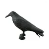 Garden Decorations Decoracion Jardin Exterior Simulation Black Crow Raven Bird Repellent Pest Control Pigeon Decoration Outdoor