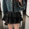 Skirts Lucyever Sweet Girls Fluffy Bubble Tutu Skirt Japanese Style Lace Splicing Cake Jk Women Lolita Cute Pleated Mini