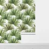 Tapeten klassische frische grüne Palmblätter abnehmbare Tapete elegante selbstklebende Lüfterschrank Aufkleber Leisure PVC Room Decor Paper Papier