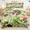 Ensembles de literie Green Tropical Feuilles linge lit 2 chambres Crom Camforter Full Double King Size 140x210cm Couvrettes de couette / courtepointe