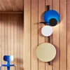 Wall Lamp Nordic Loft Designer Colorful Metal Round Circle Led Art DIY Planet Scones Dinner Bedside Indoor Lighting