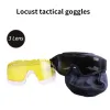 Eyewears Windproof Airsoft Tactical Goggles Dustproof Army Military Eyewear Motocross Motorcycle Glasses CS Shooting Safety Protection