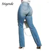 Jeans Women's Stigende Mujer Fit Slim Stretch Risped Sexy Distaded Deven Pants Hollow Out Strewded