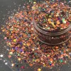 Glitter Al214104 Mix Holographic Colors Hexagon Shapes Spangles for Nail Art och DIY Supplies1Pack = 50g