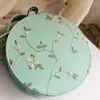 DrawString 2024 Crossbody Women Bag Lady Circular Messenger Fresh Flower Sweet Shoulder Girl England Famale Handväska för