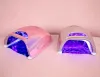 Drogers 48W draadloze UV LED -nagellamp voor manicure oplaadbare batterijgradiëntschaal nagelddroger voor het uitharden van gel Pools licht draadloos