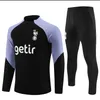 24 25 Hot Spurs Tracksuit Soccer Set Set de treinamento Totten Ham Hama Longa Manga Kane Jaqueta de Futebol Tracksuit Chandal Futbol Adulto e Crianças sobreviver