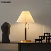 Golvlampor retro trälampa vardagsrum studie sovrummet sängbelysning kreativ enkel veckad lampskärm hem inomhus skrivbord ljus