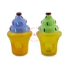 Latest Colorful Ice Cream Cone Pipes Glass Filter Bowl Portable Herb Tobacco Cigarette Holder Smoking Handmade Handpipes DHL