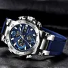 Altri orologi Lige Luxury LCD Display da uomo orologio luminoso da uomo luminoso uomo impermeabile al quarzo uomo militare orologio da uomo relio maschilino 2024l240403