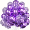 Feestdecoratie 30 stks 12inch confetti metal latex ballonnen voor jongensmeisje verjaardag bruiloft decor baby shower globo's