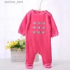 Rompers Baby Bodysuit Pyjama Kinderkleding Lange mouwen Kinderen Kleding Pasgeboren Baby Overalls Kinderen Meisje Kleding Baby jumpsuit L47