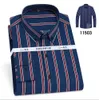 Spring autumn striped shirts cotton men formal long sleeve simple shirt office loose dress shirt plus size 10XL 12XL 52 54 56240325