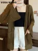 Frauen Strick Mode einfache solide Alleinzugser loser eleganter Freizeit sonnenversicherer tägliche Damen Strickjacke Frauen hohles Design Sommerstricken