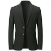 メンズスーツ2024アウトドアカジュアルスーツブレザーメン用スリムなビジネスジャケット高品質のデザイン販売