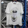 Herr t-shirts 24SS hiphop hög kvalitet ih nom uh nit paris t-shirt bästa kvalitet bomull t toppar blomma mask man tryck t shirt t240419