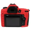 Kameror för Nikon D780 silikonkamera täcker högkvalitativ litchi -texturytesilikonfodral för Nikon D780 svart täckning