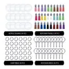 Keychains 120 Pcs Acrylic Keychain Blanks Kit Circle Jump Rings And Tassels DIY Set For Keepsake Crafting