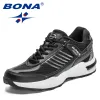 Обувь Bona 2023 Новые дизайнеры для мужчин легкие кроссовки дышащие обувь для обуви для кроссов
