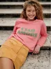 2024 printemps et automne Nouvelle cersion de sez créatrice de la lettre de mode décontractée pour femmes Sweat-shirt imprimé à sweat à manches longues à manches longues