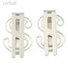 Money Clips 1PCS Slim Money Clip Stainless Steel Cash Bills Credit Clip New Dollar Design Fashion Coin Banknote Cash Clamp Holder 240408