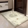Ny kinesisk stil dörrmatta smutsbeständig matta för hushållens ingångsgolv avancerad stegning yttre