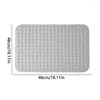 Bath Mats No Slip Shower Mat Foot Scrubber Washable Silicone Massage For Bathtub With Drain Holes And Suction Cups