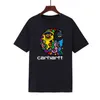 Luxury Designer t Shirt carharttness Mens T-shirts Casual Shorts graphic tee Fashion Loose Lapel tees women T Shir Tracksuits short neck Pullover Fashion Blouse