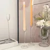 Candle Holders 3x Taper Candelabrum Glass Candlestick For Party Housewarming Dining Room Farmhouse Spring Festival
