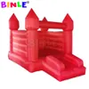 wholesale White mini inflatable bouncer kids bounce house with slide and ball pool jumping castle for sale