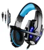 Gaming Headset stora hörlurar med lätta mic stereo -hörlurar djup bas för PC Computer Gamer Laptop PS4 Ny Xbox1113787