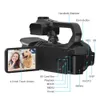 64MP digitale videocamera 4K 60fps Pography Vlog Camcorder voor live stream webcam 18x Zoom 4 Rotate touchscreen 240407