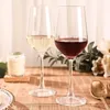 Kieliszki do wina Zestaw 12 13 uncji przezroczysty dla czerwonej lub białej gładkiej krawę