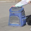 Sac pour animaux de compagnie en gros 6 couleurs de grande capacité pliant en tissu oxford léger et sac à dos de compagnie de compagnie décontracté chat portable et sac à dos pour chien sac de mode de mode respirant 092 #