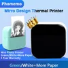 Phomemo M02X Label Maker Machine Mini Pocket Thermal Printer DIY DATE klistermärke Wireless Olika papper