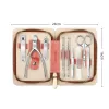 Kit 9pcs set di manicure di lusso set chiodo inossidabile kit di grade chirurgico taglio cuticole taglialette per taglio a piena funzione strumento di pedicola