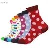 MatchUp Girl Combed Cotton Brand Socks woman Funny 6 Pairslot 240408