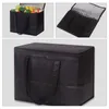 Dinnerware Portable Cooler Bag Bento Large Insulated Shopping Non-woven Fabric Grocery Delivery Thermal