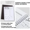 Planerare Daily Work Planner Time Schedet Planner Spiral Agenda Notebook Wellness Journal med TODO List PrioritiesFlexible PVC Cover