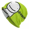 Berets Dream SMP Game Blogger Bonnet Hat Knit Goth Street Street Skullies Backs Men's Women's Summer Multifonction Cap